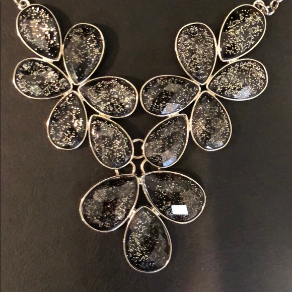 NY black and silver necklace - Picture 2 of 3